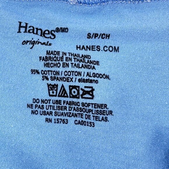 Hanes Originals Women's Size Small Panty Bikini Blue New With Tags - Picture 4 of 8